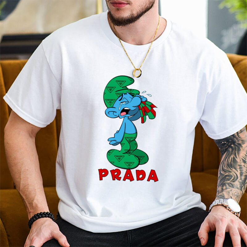 The Smurfs Prada Unisex T Shirt Cotton Tee TAT7488 2