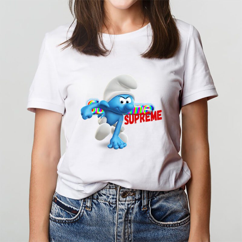 The Smurfs Supreme Unisex T Shirt Cotton Tee TAT7493 3