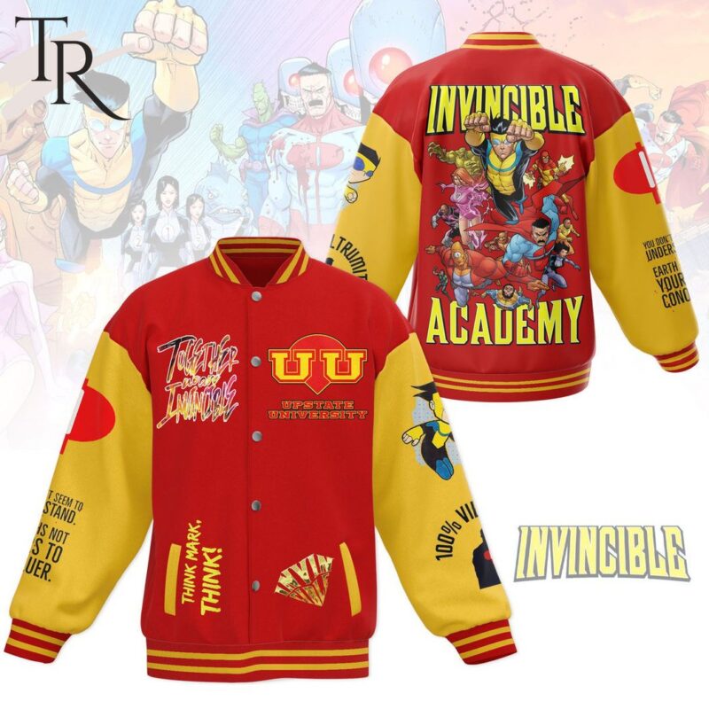 Together We're Invincible Academy Upstate University Baseball Jacket TBJ1162