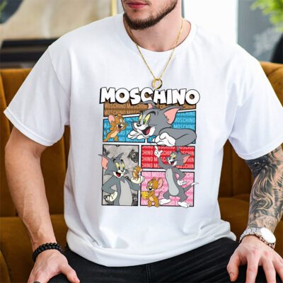 Tom And Jerry Moschino Unisex T Shirt TAT5579 2
