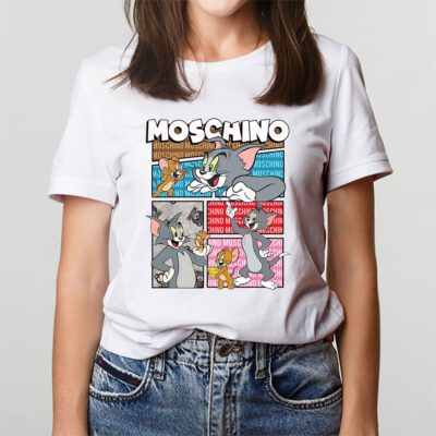 Tom And Jerry Moschino Unisex T Shirt TAT5579 3