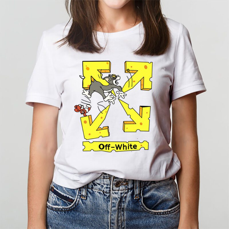 Tom And Jerry Offwhite Unisex T Shirt TAT5583 3