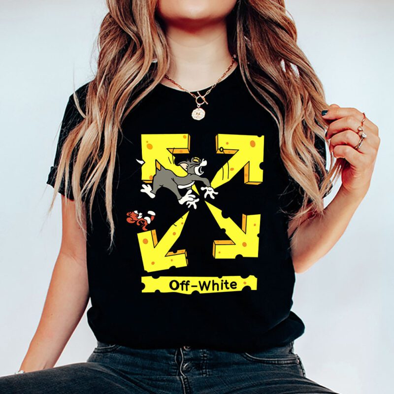 Tom And Jerry Offwhite Unisex T Shirt TAT5583 5