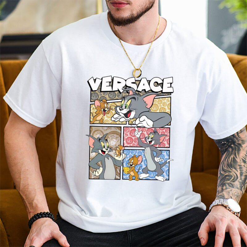 Tom And Jerry Versace Unisex T Shirt TAT5581 2