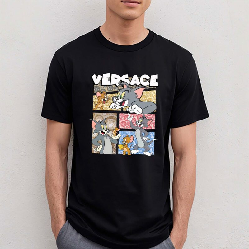 Tom And Jerry Versace Unisex T Shirt TAT5581 4