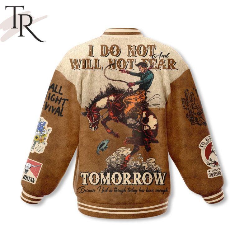 Zach Bryan I Do Not Will Not Fear Tomorrow Baseball Jacket TBJ1173 2