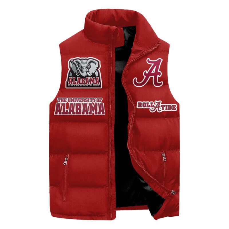 Alabama Crimson Tide football Sleeveless Coat Sleeveless Vest Gift For Fans CCS4138 1