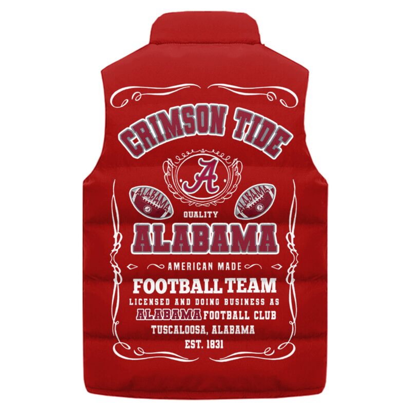 Alabama Crimson Tide football Sleeveless Coat Sleeveless Vest Gift For Fans CCS4138 2