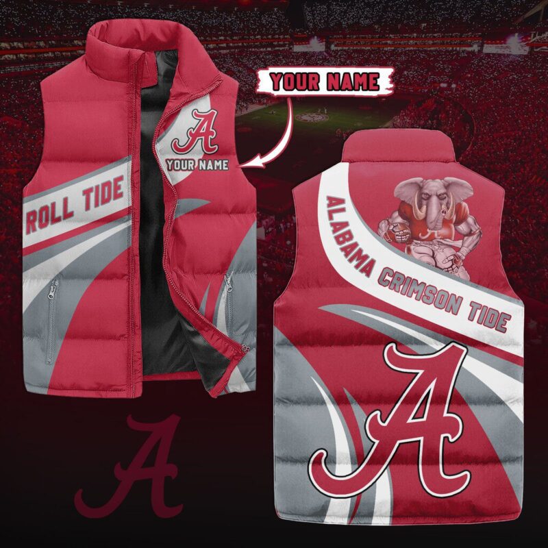 Alabama Crimson Tide football Sleeveless Coat Sleeveless Vest Gift For Fans CCS4232