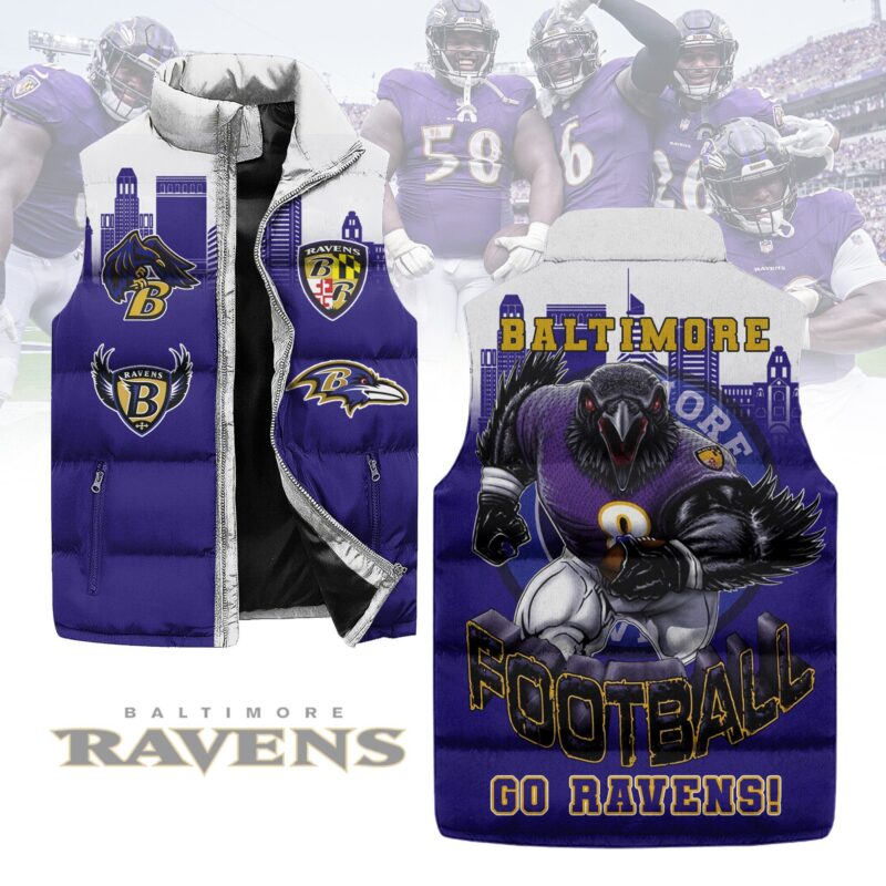 Baltimore Ravens Sleeveless Coat Sleeveless Vest Gift For Fans CCS4215