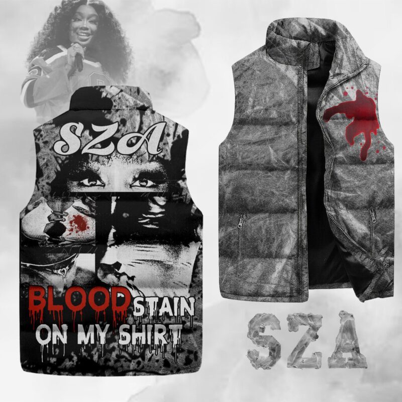 Bloodstain On My Shirt SZA Sleeveless Coat Sleeveless Vest Gift For Fans