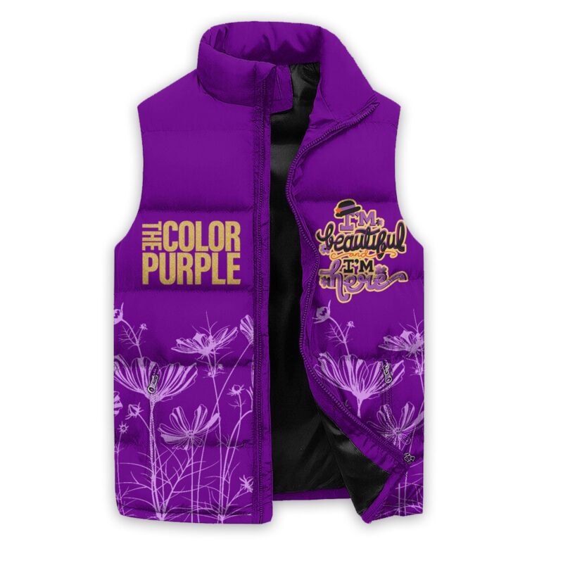 Brave Like Celie Sleeveless Puffer The Color Purple Sleeveless Coat Sleeveless Vest Gift For Fans CCS4073 2