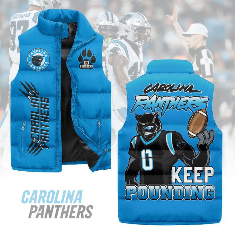 Carolina Panthers Sleeveless Coat Sleeveless Vest Gift For Fans