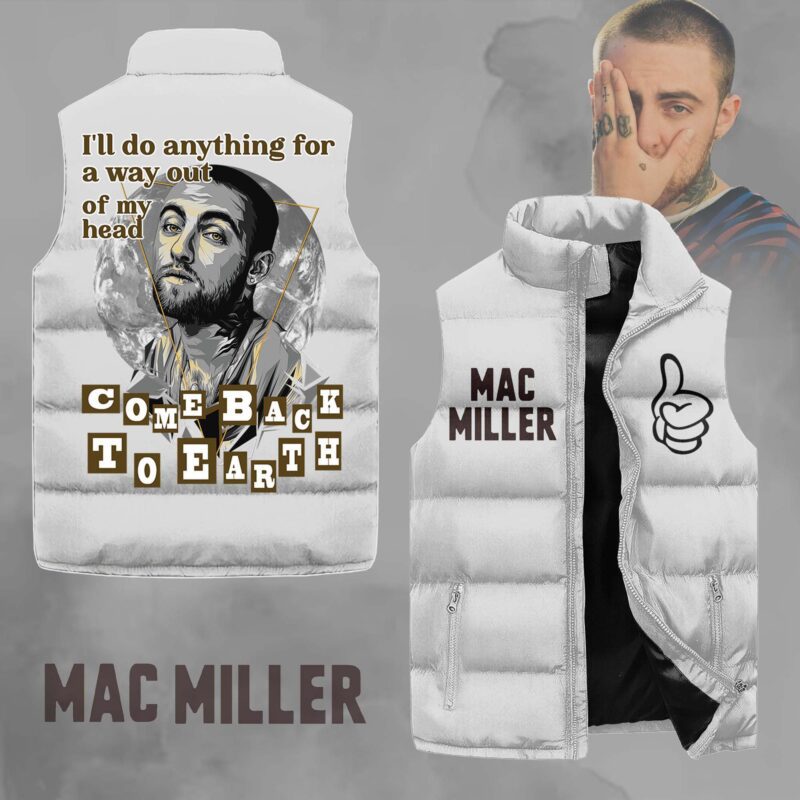 Come Back To Earth Mac Miller Sleeveless Coat Sleeveless Vest Gift For Fans CCS4132