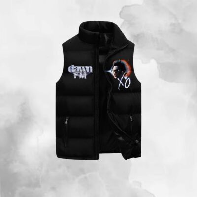Dawn FM The Weeknd Sleeveless Coat Sleeveless Vest Gift For Fans CCS4129 1 Dawn FM The Weeknd Sleeveless Coat Sleeveless Vest Gift For Fans CCS4129 1