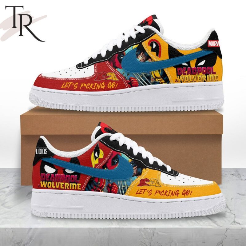 Deadpool & Wolverine Let's Fucking Go Air Force 1 Sneaker AF1 Limited Shoes TRA1040