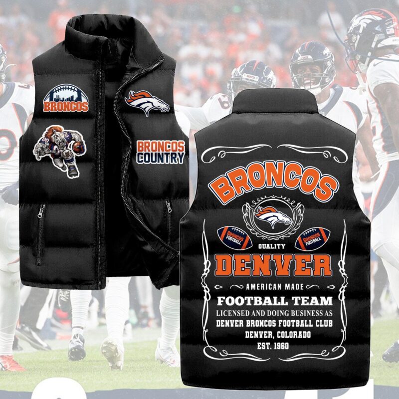 Denver Broncos Sleeveless Coat Sleeveless Vest Gift For Fans CCS4144