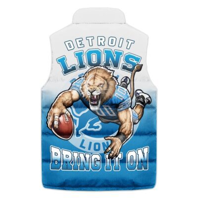 Detroit Lions Sleeveless Coat Sleeveless Vest Gift For Fans 2