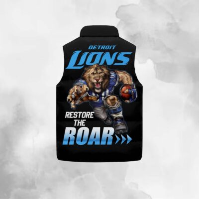 Detroit Lions Sleeveless Coat Sleeveless Vest Gift For Fans CCS4133 2