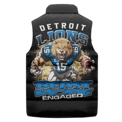 Detroit Lions Sleeveless Coat Sleeveless Vest Gift For Fans CCS4189 2