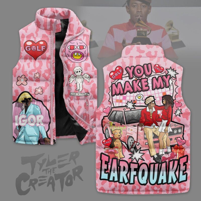 Earfquake Tyler The Creator Sleeveless Coat Sleeveless Vest Gift For Fans CCS4087