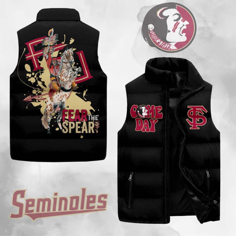 Florida State Seminoles football Sleeveless Coat Sleeveless Vest Gift For Fans CCS4164 1