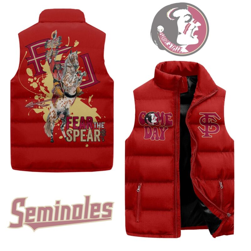 Florida State Seminoles football Sleeveless Coat Sleeveless Vest Gift For Fans CCS4164