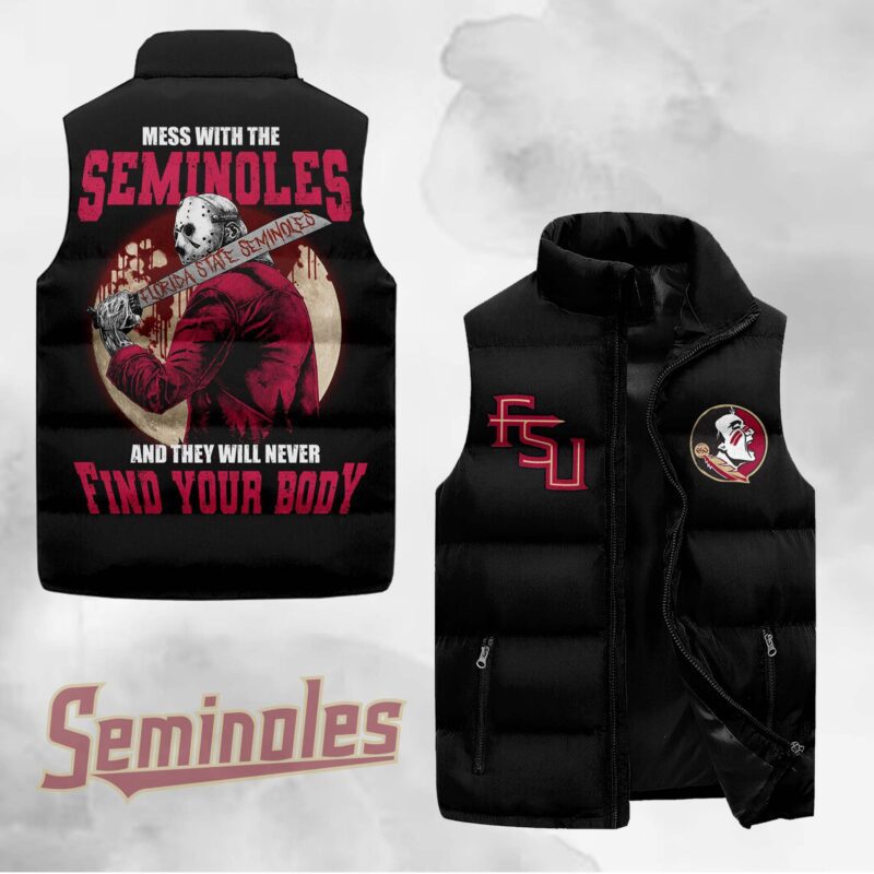 Florida State Seminoles football Sleeveless Coat Sleeveless Vest Gift For Fans CCS4176