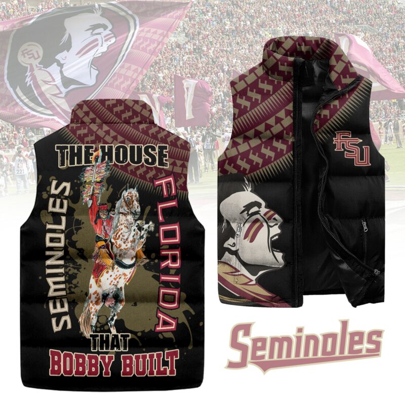 Florida State Seminoles football Sleeveless Coat Sleeveless Vest Gift For Fans CCS4203