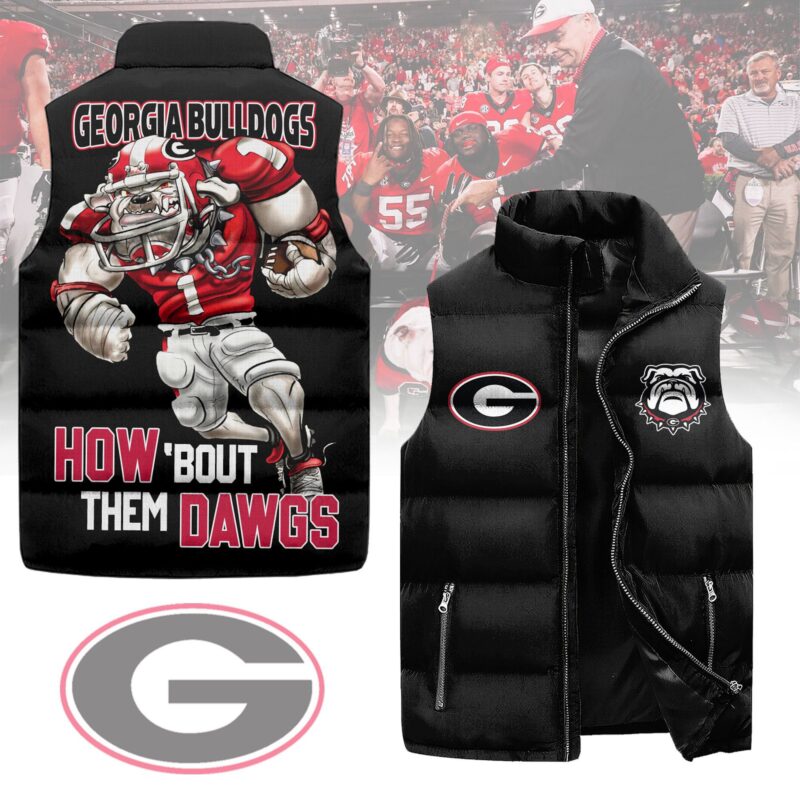 Georgia Bulldogs football Sleeveless Coat Sleeveless Vest Gift For Fans CCS4103