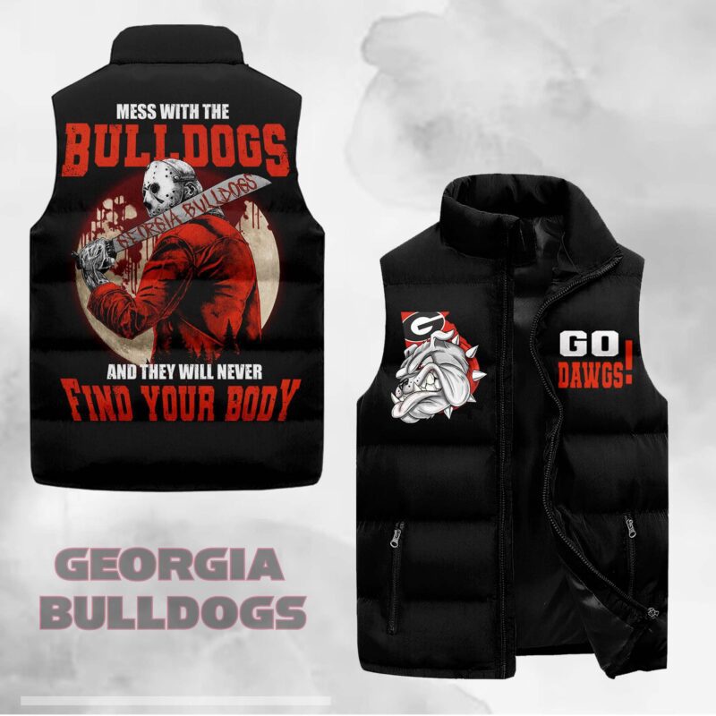 Georgia Bulldogs football Sleeveless Coat Sleeveless Vest Gift For Fans CCS4174