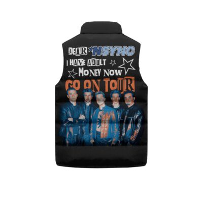 Go on Tour I Have Adult Money Now NSYNC Sleeveless Coat Sleeveless Vest Gift For Fans CCS4098 1 Go on Tour I Have Adult Money Now NSYNC Sleeveless Coat Sleeveless Vest Gift For Fans CCS4098 1