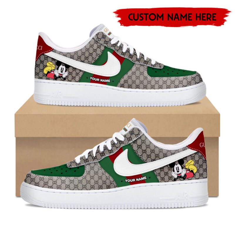 Gucci Mickey Luxury Air Force 1 Sneakers Limited AF1 Shoes OAF1024