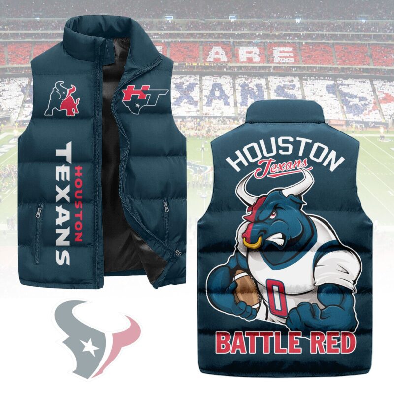 Houston Texans Sleeveless Coat Sleeveless Vest Gift For Fans CCS4235