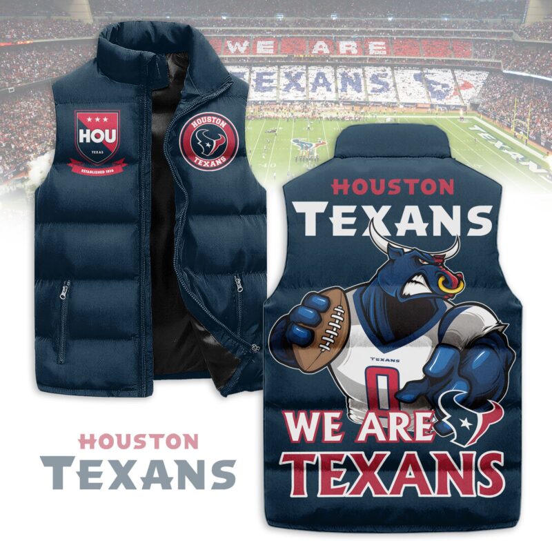 Houston Texans Sleeveless Coat Sleeveless Vest Gift For Fans CCS4237