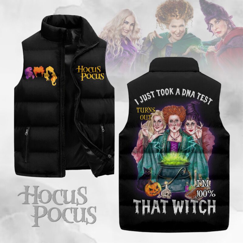 I Just Took A DNA Test Turns Out Hocus Pocus Sleeveless Coat Sleeveless Vest Gift For Fans CCS4200