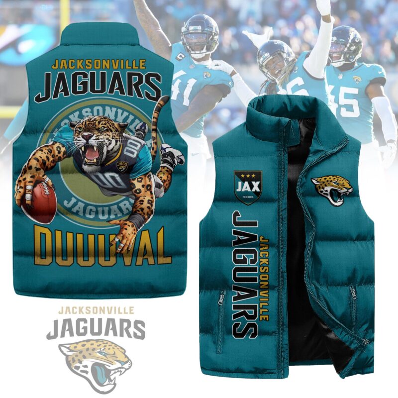 Jacksonville Jaguars Sleeveless Coat Sleeveless Vest Gift For Fans