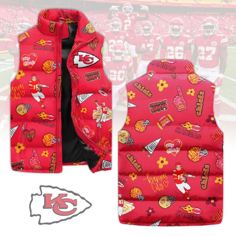 Kansas City Chiefs Sleeveless Coat Sleeveless Vest Gift For Fans