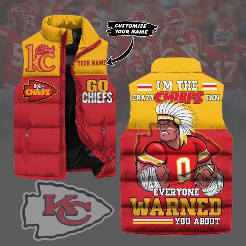 Kansas City Chiefs Sleeveless Coat Sleeveless Vest Gift For Fans CCS4234