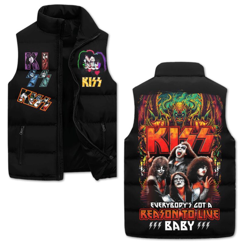 Kiss Band Music Sleeveless Coat Sleeveless Vest For Fan CCS4018