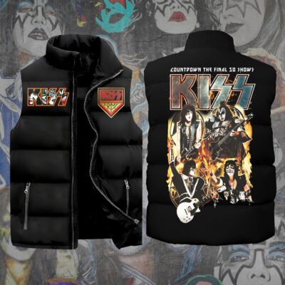 Kiss Band Music Sleeveless Coat Sleeveless Vest For Fan CCS4021