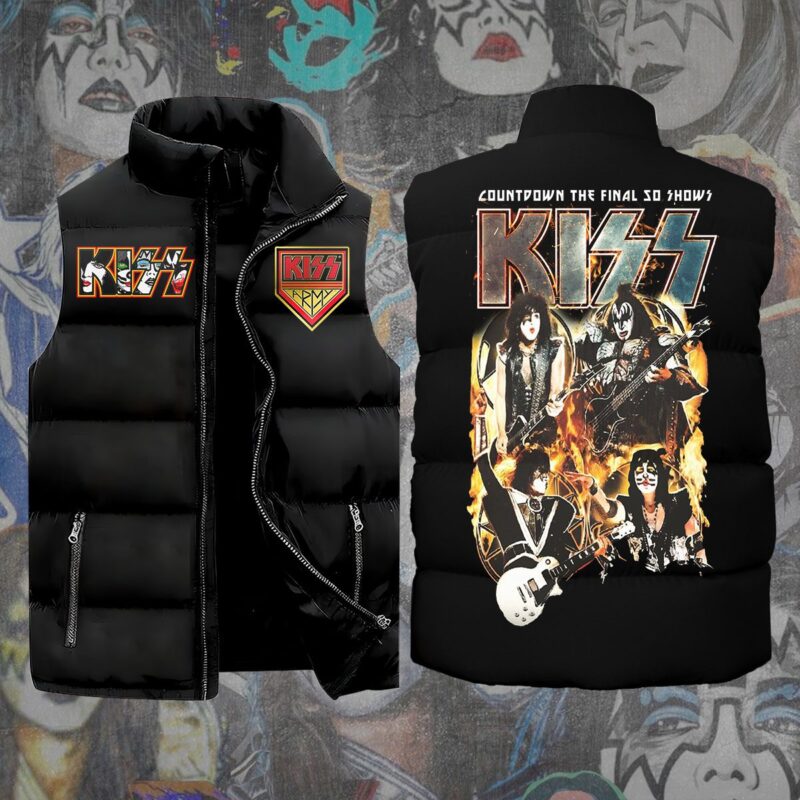 Kiss Band Music Sleeveless Coat Sleeveless Vest For Fan CCS4021