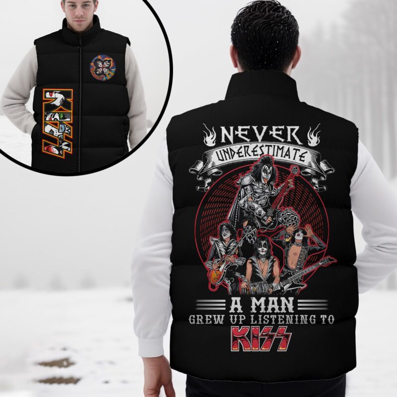 Kiss Band Music Sleeveless Coat Sleeveless Vest For Fan CCS4022