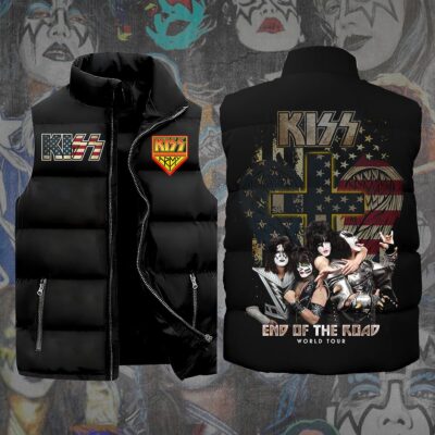 Kiss Band Music Sleeveless Coat Sleeveless Vest For Fan CCS4025