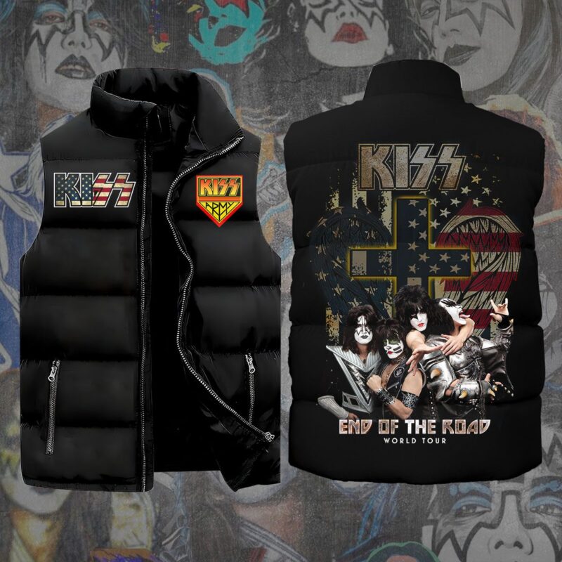 Kiss Band Music Sleeveless Coat Sleeveless Vest For Fan CCS4025