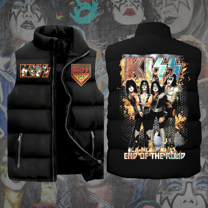 Kiss Band Music Sleeveless Coat Sleeveless Vest For Fan CCS4029