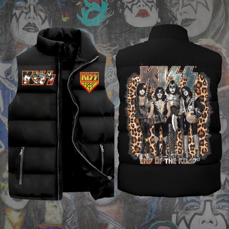 Kiss Band Music Sleeveless Coat Sleeveless Vest For Fan CCS4032