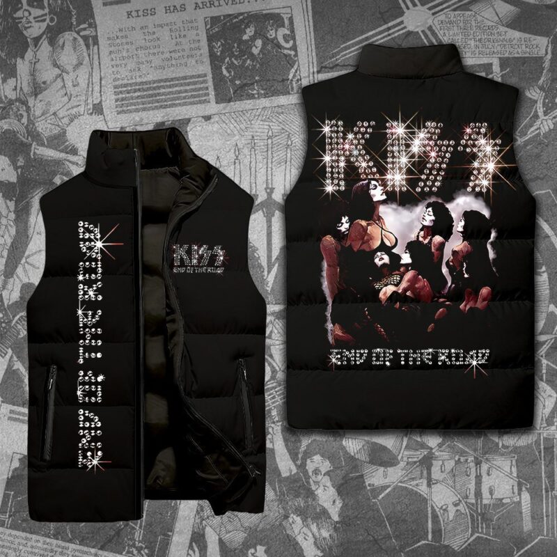 Kiss Band Music Sleeveless Coat Sleeveless Vest For Fan CCS4044