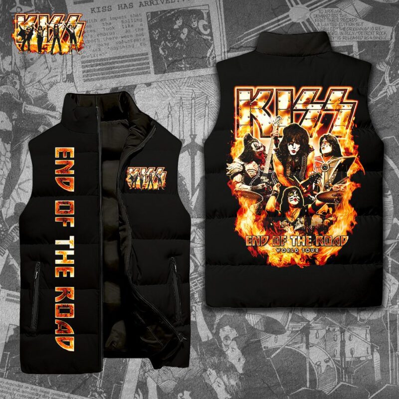 Kiss Band Music Sleeveless Coat Sleeveless Vest For Fan CCS4045