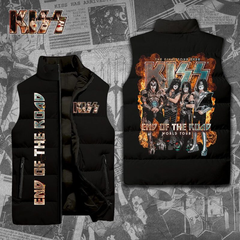 Kiss Band Music Sleeveless Coat Sleeveless Vest For Fan CCS4053